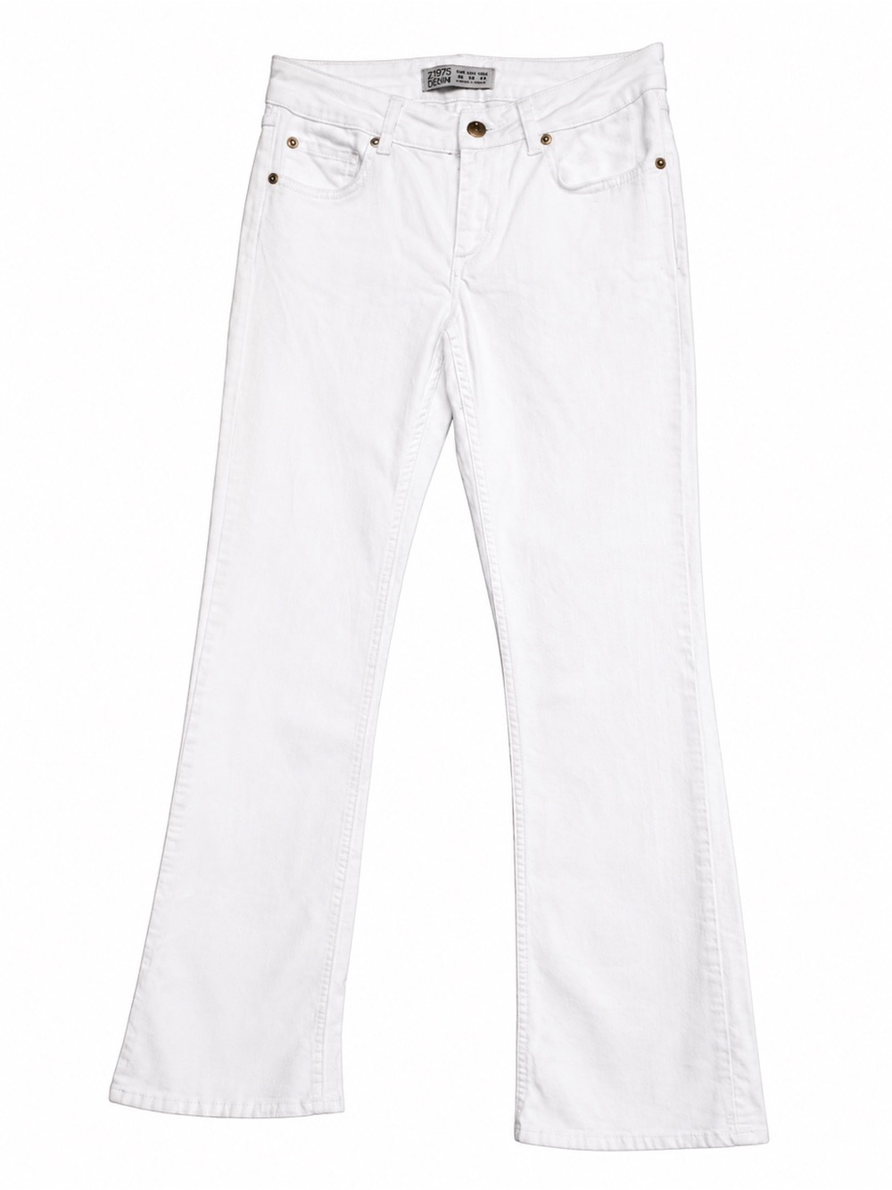 Zara White Bootcut Jeans